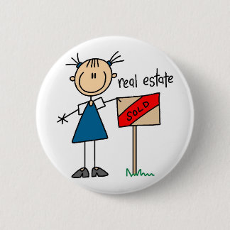 Real Estate Agent 2 Inch Round Button