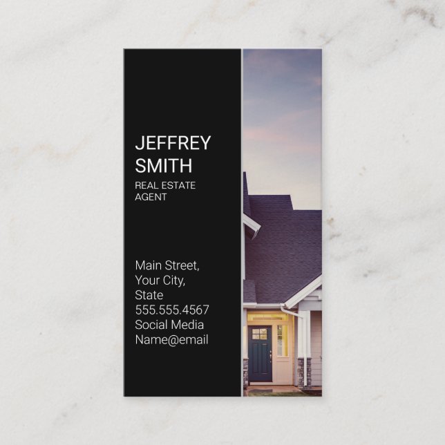 Real Estate Agent Business Card (Front)