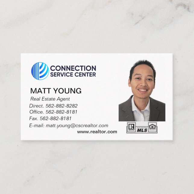 Real Estate Agent Business Card Design (Front)