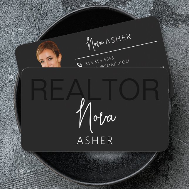 Real Estate Agent Business Cards With QR Code (Creator Uploaded)