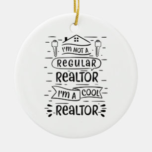 Real Estate Agent Ceramic Ornament