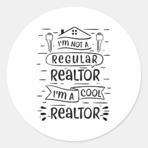 Real Estate Agent Classic Round Sticker