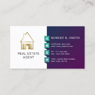 Real Estate Agent Classical design Business Card