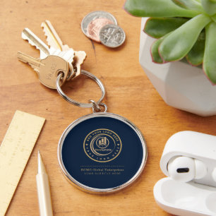 Real Estate Agent Custom Logo Property Branding Keychain