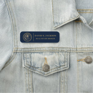 Real Estate Agent Custom Logo Property Branding Name Tag