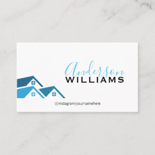 Real Estate Agent   Executive Script Business Card