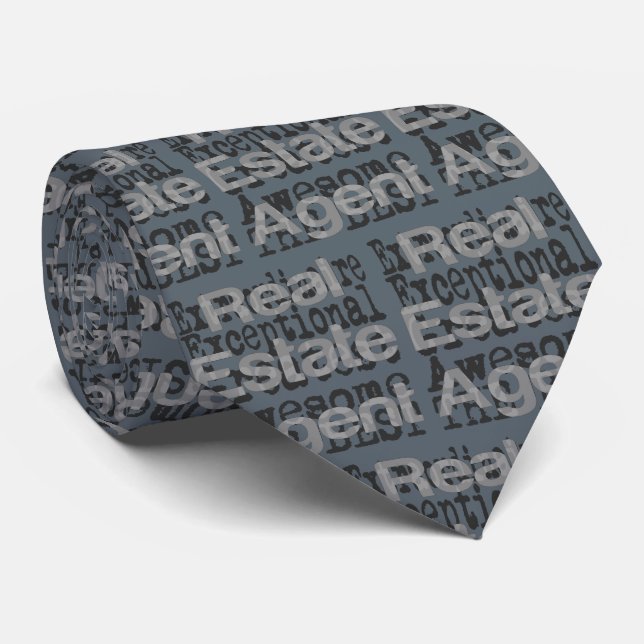 Real Estate Agent Extraordinaire Tie (Rolled)
