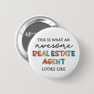 Real Estate Agent Funny Awesome Realtor Gifts 2 Inch Round Button