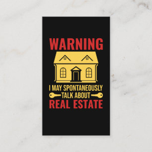 Real Estate Agent Funny Investor Humour Business Card
