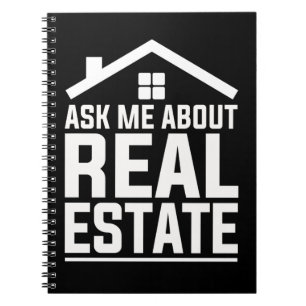 Real Estate Agent Funny Property Estate Broker Notebook