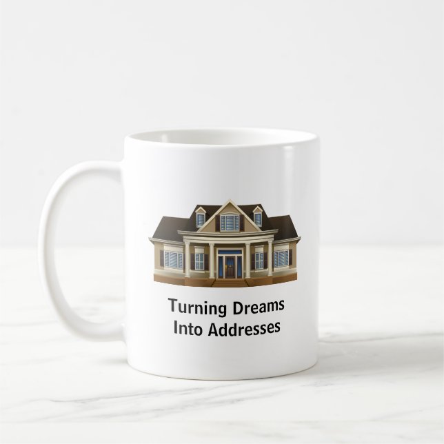 Real Estate Agent Gift Coffee Cup (Left)