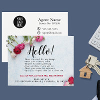 Real Estate Agent HELLO Roses Spring Checklist 