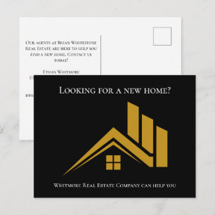 Real Estate Agent  House Business Postcard