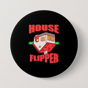Real Estate Agent House Flipper 3 Inch Round Button