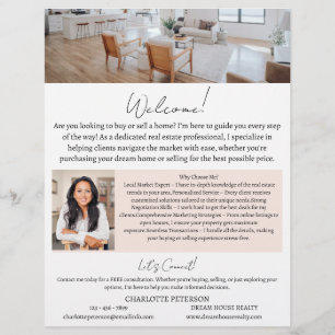 Real Estate Agent Introduction Flyer
