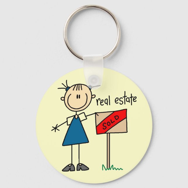 Real Estate Agent Keychain (Front)