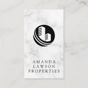 Real Estate Agent   Marble   Executive Luxury Appointment Card