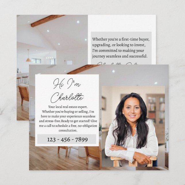 Real Estate Agent Marketing Postcard (Front/Back)