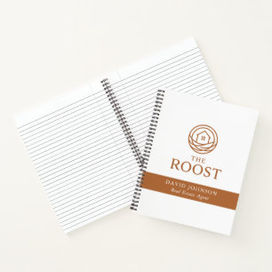 Real Estate Agent Modern Professional  Logo Notebook
