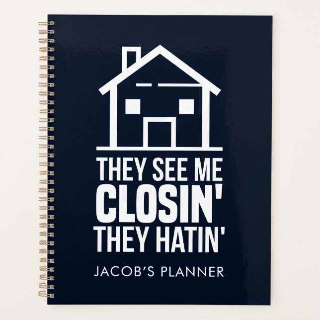 Real Estate Agent Office Manager Custom Planner (Front)