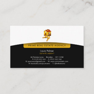 Real Estate Agent   Perfect Family Home Business Card