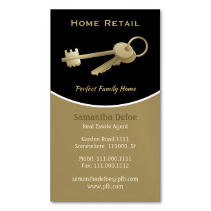 Real Estate Agent   Perfect Family Home Magnetic Business Card