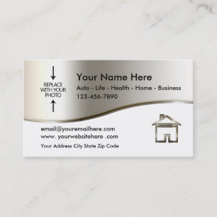 Real Estate Agent Photo Template Business Card