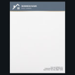 Real Estate Agent Professional House Realtor Letterhead<br><div class="desc">Real Estate Agent Professional House Logo Realtor Letterhead.</div>