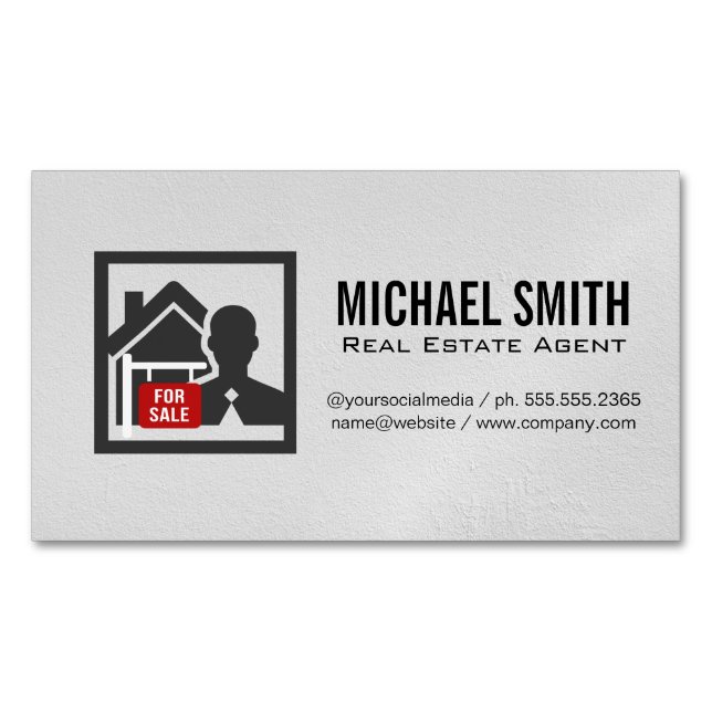 Real Estate Agent | Property Manager Business Card (Front)