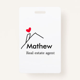 Real estate agent realtor construction home inaugu badge