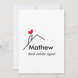 Real estate agent realtor construction home inaugu holiday card