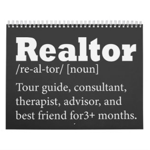 Real Estate Agent Realtor Funny Quote  Calendar