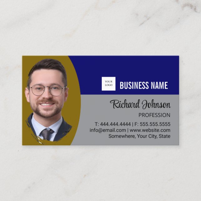 Real Estate Agent Realtor Professional Photo Business Card (Front)