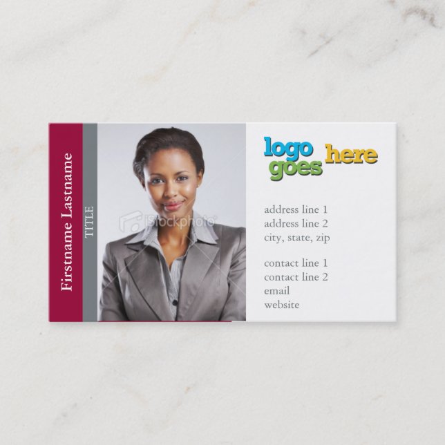 Real Estate Agent Sidebar (Horizontal) -Customize Business Card (Front)