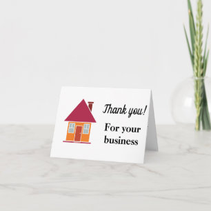 Real Estate Agent Thank You Card