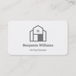 Real Estate Agent We Buy Houses Business Card