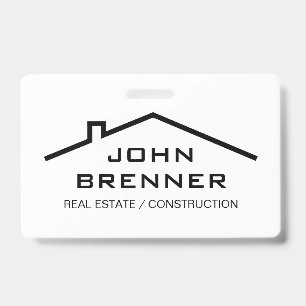 Real Estate and property development custom name Badge