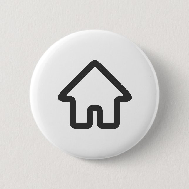  Real Estate Architecture House Icon Business 2 Inch Round Button (Front)