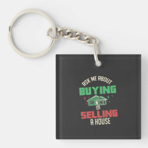 Real Estate - Ask Me Keychain