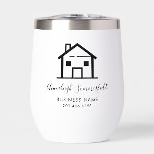 Real Estate Black White Personalized Coworker