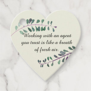 Real Estate Breath of Fresh Air Pop By Gift Favour Tags