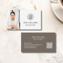 Real Estate Broker Logo Photo QR