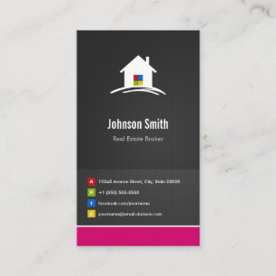 Real Estate Broker - Premium Creative Innovative Business Card