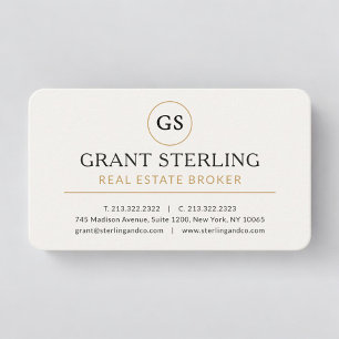 Real Estate Broker Professional Business Card