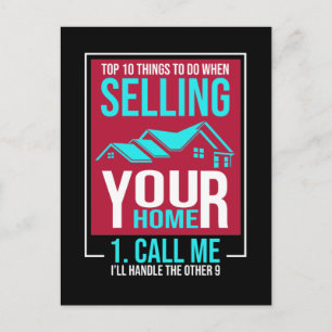 Real Estate Broker Property Funny Estate Agent Postcard