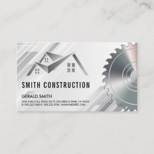 Real Estate Builders   General Contractor Business Card