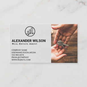 Real Estate Building Logo   Keys Handed Business Card