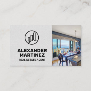 Real Estate Building   View of Balcony Business Card
