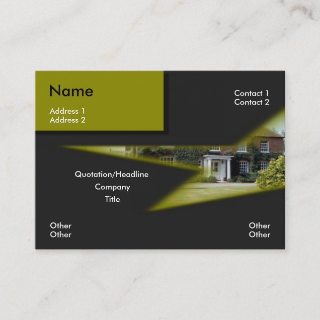 Real Estate Business Card (Front)
