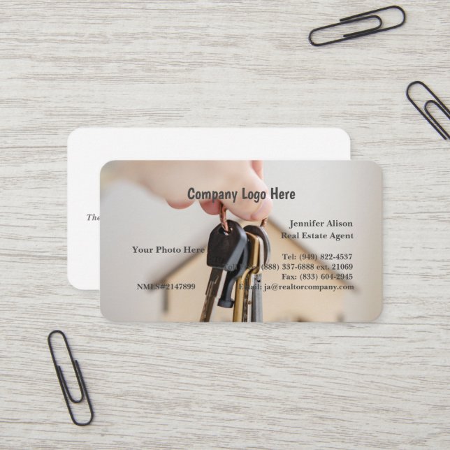 Real Estate Business Card (Front/Back In Situ)